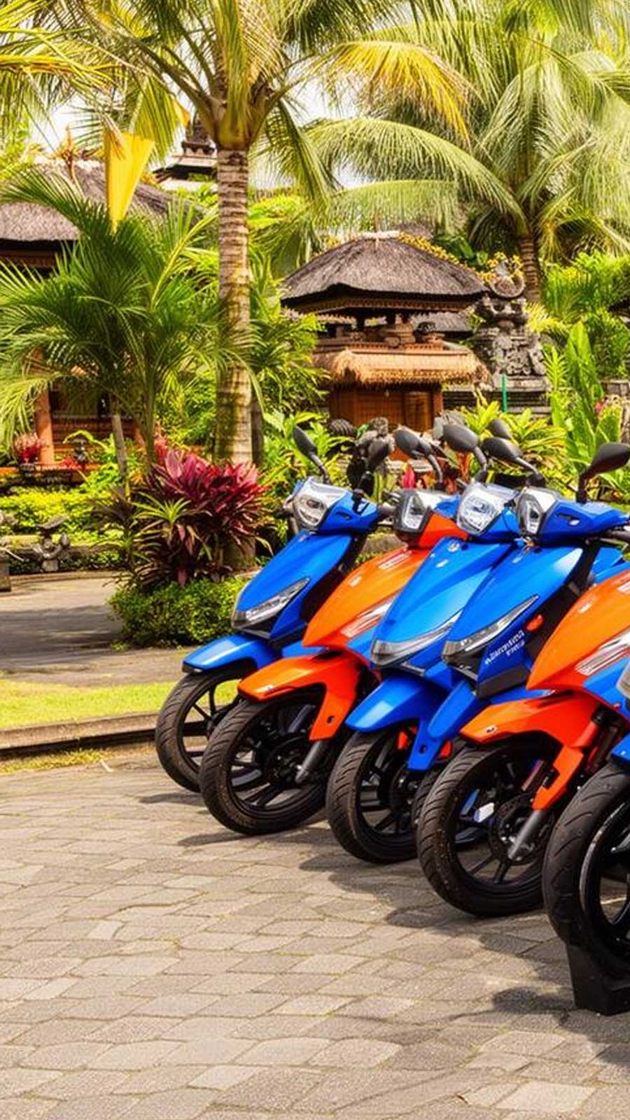 Lokasi rental motor RENMONTLI di Denpasar Bali